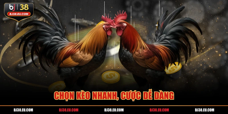 Chọn kèo nhanh, cược dễ dàng